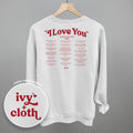 I Love You Book Quotes Back Print