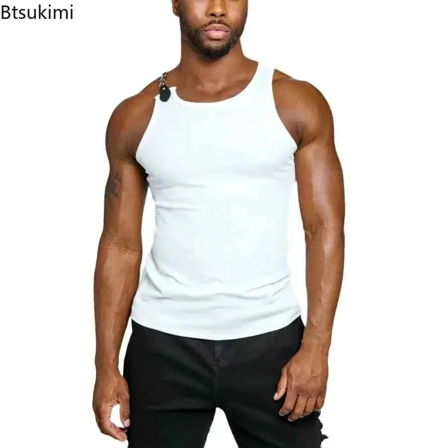 Men's Chain Strap Streetwear Tank Top