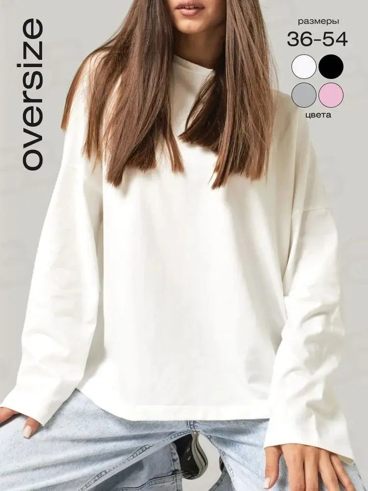 CottonEase 2026: Versatile Loose Long Sleeve Tee
