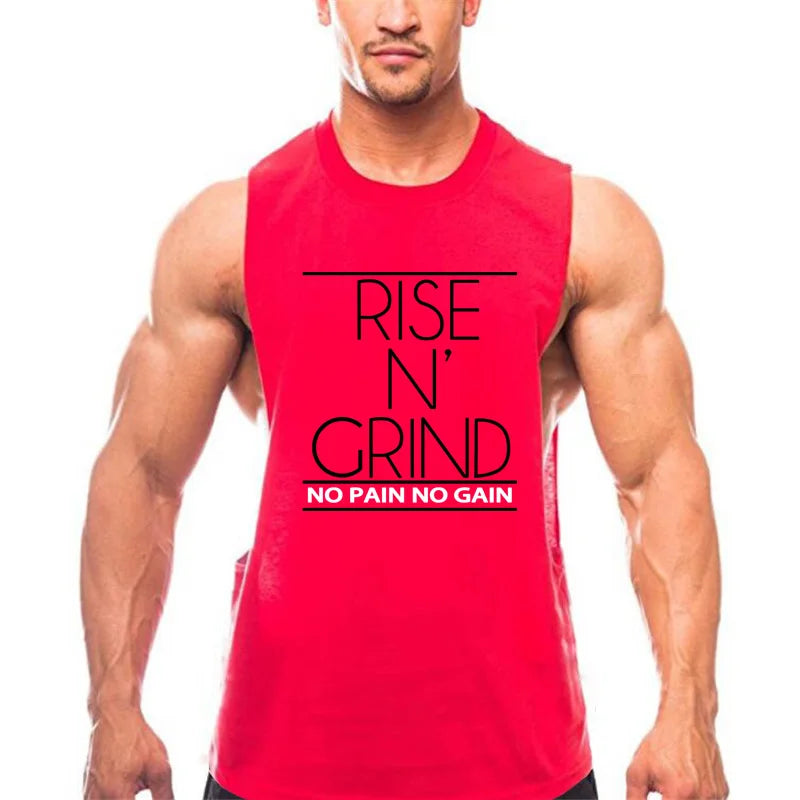 Men's Cotton Gym Training Tank Top Singlet
