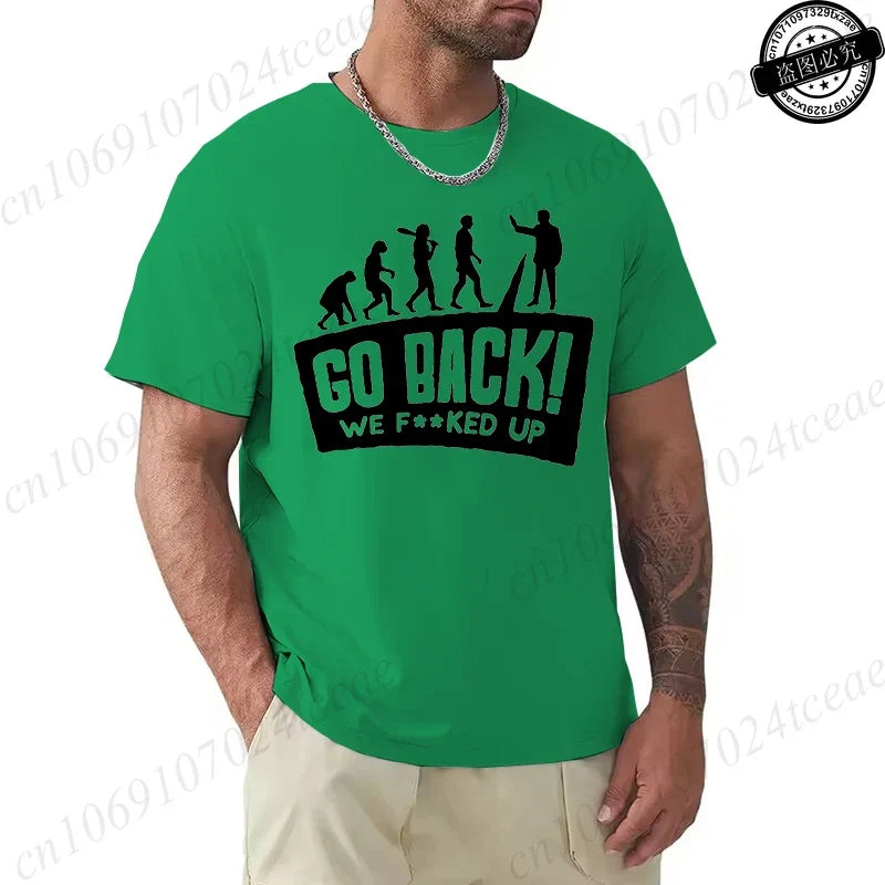 Evolution Graphic Oversized Streetwear T-Shirt