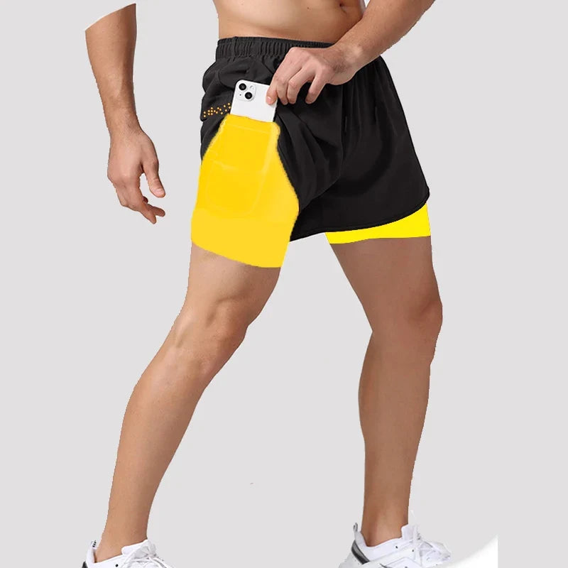 Men's Running Shorts 2 In 1 Quick Dry