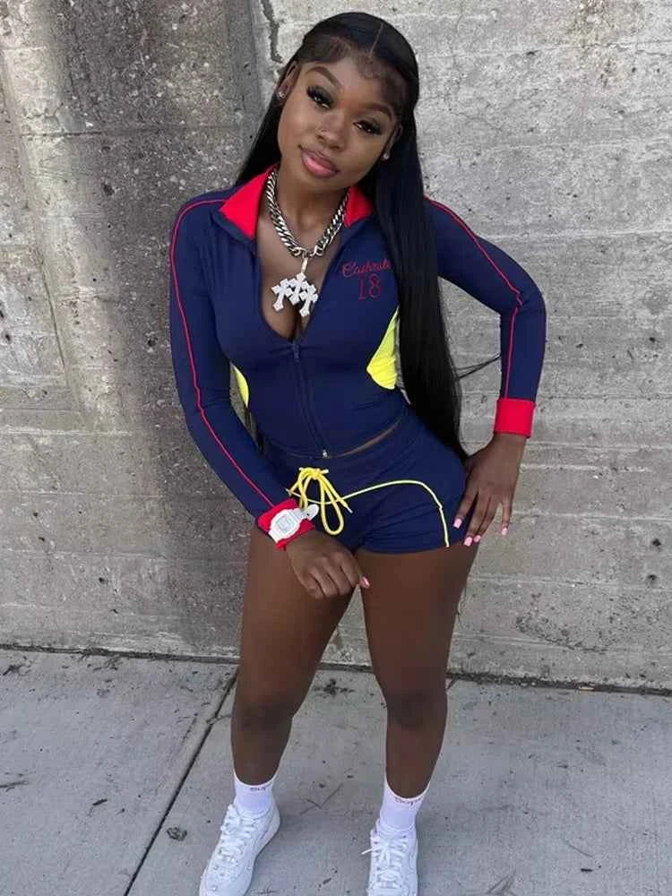 Weird Puss Patchwork Tracksuit 2-Piece Set