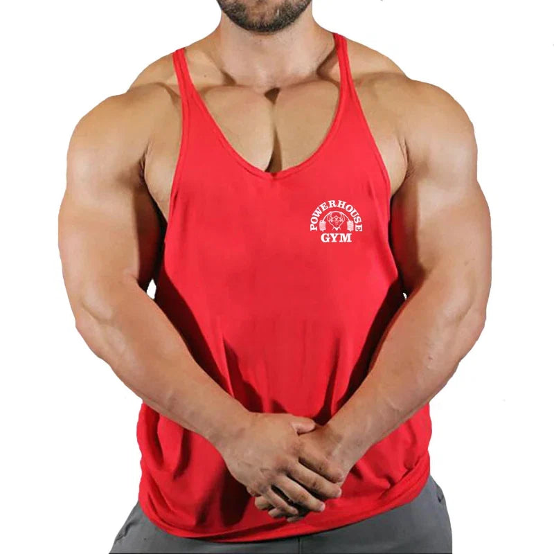 Men's Gym Stringer Vest Sleeveless Tank Top