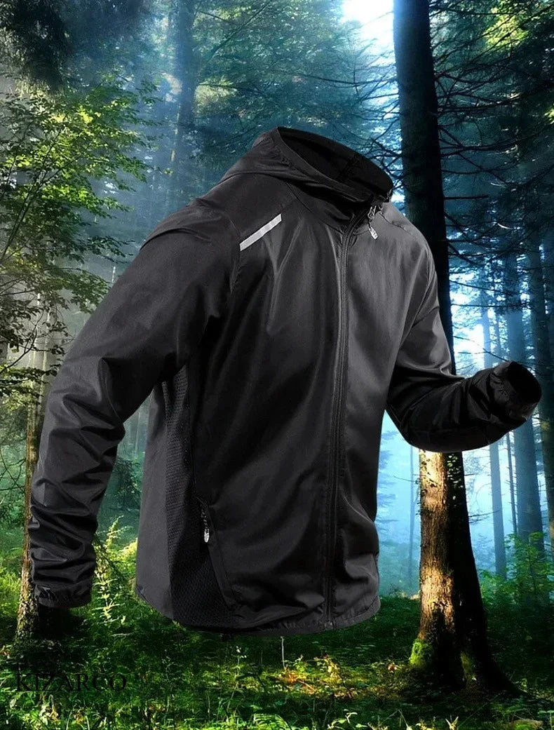 UltraLight Hooded Running Jacket - Windproof & Waterproof