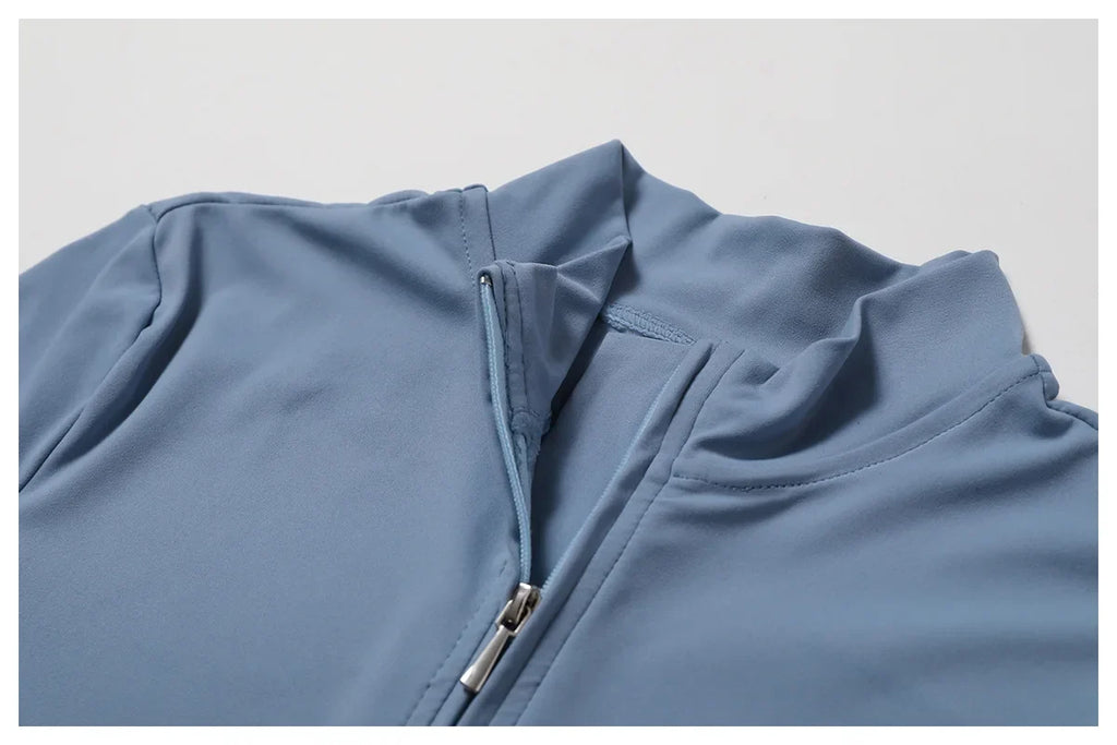 Yoga Jumpsuit Long Sleeved Zipper Rompers