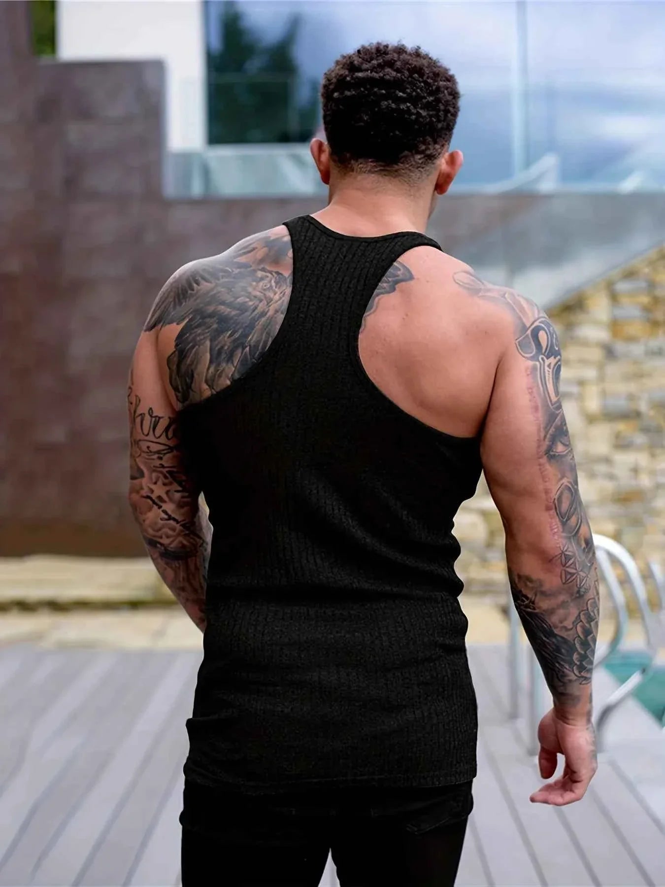 Men's Quick-Dry Slim Fit Gym Tank Top
