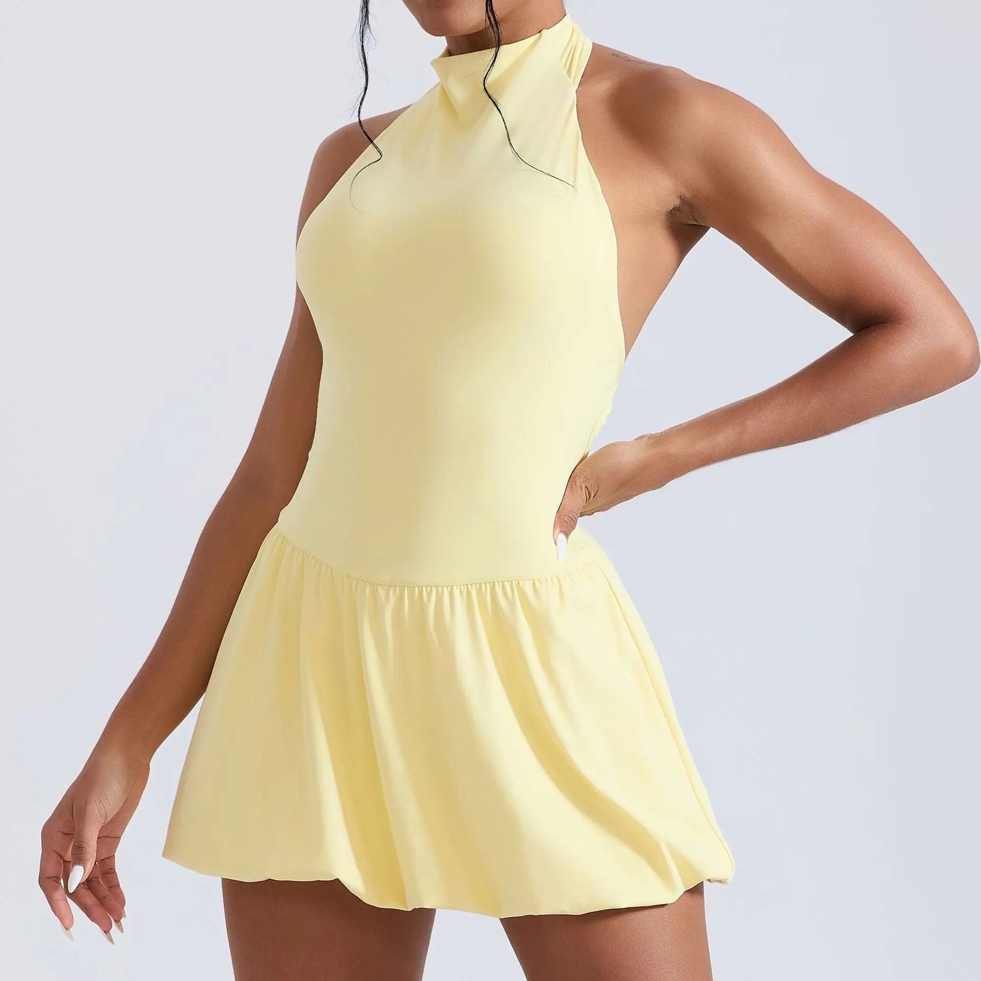 Ningyu High Neck Quick-Dry Tennis Golf Dress