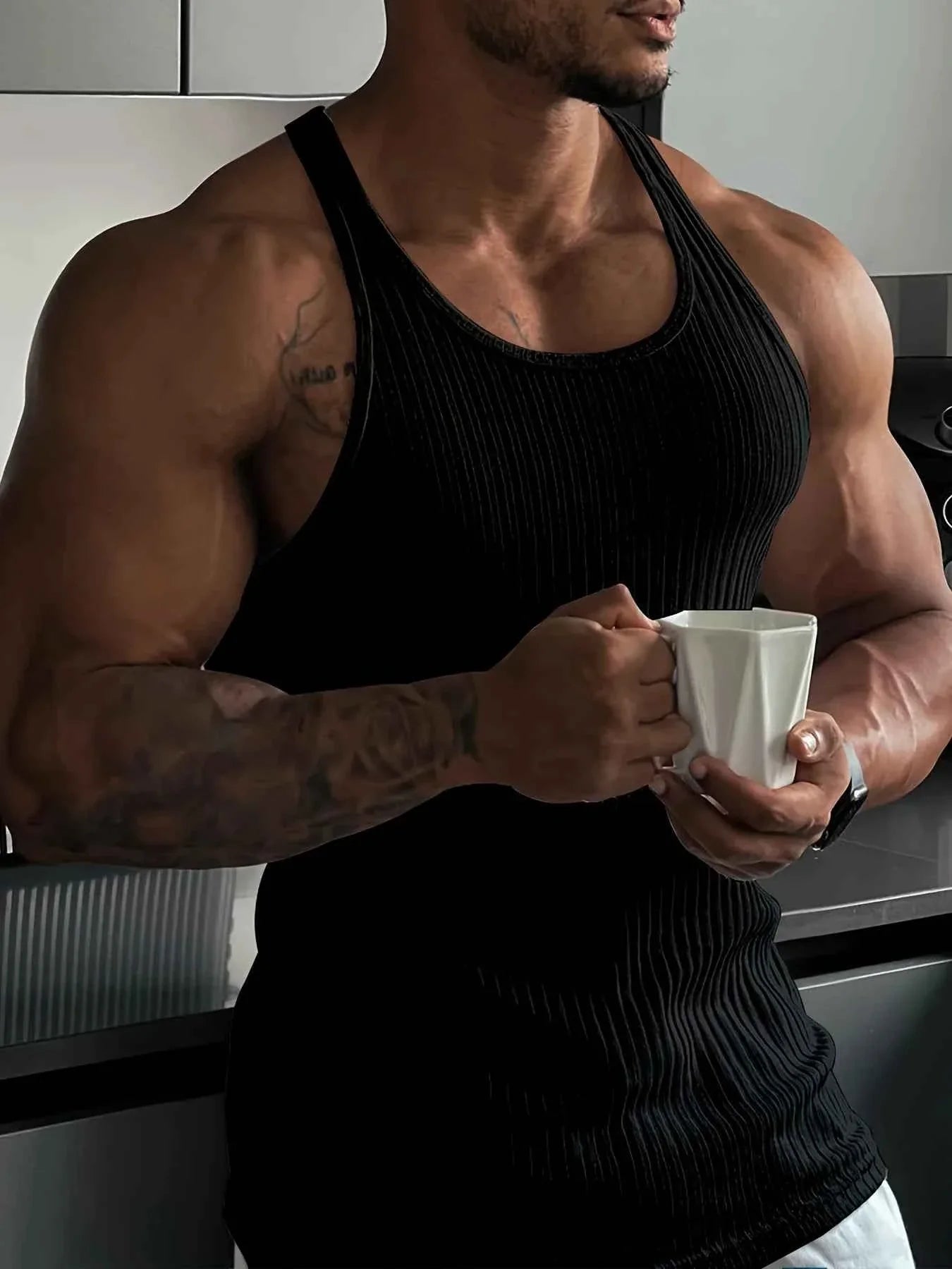Men's Quick-Dry Slim Fit Gym Tank Top