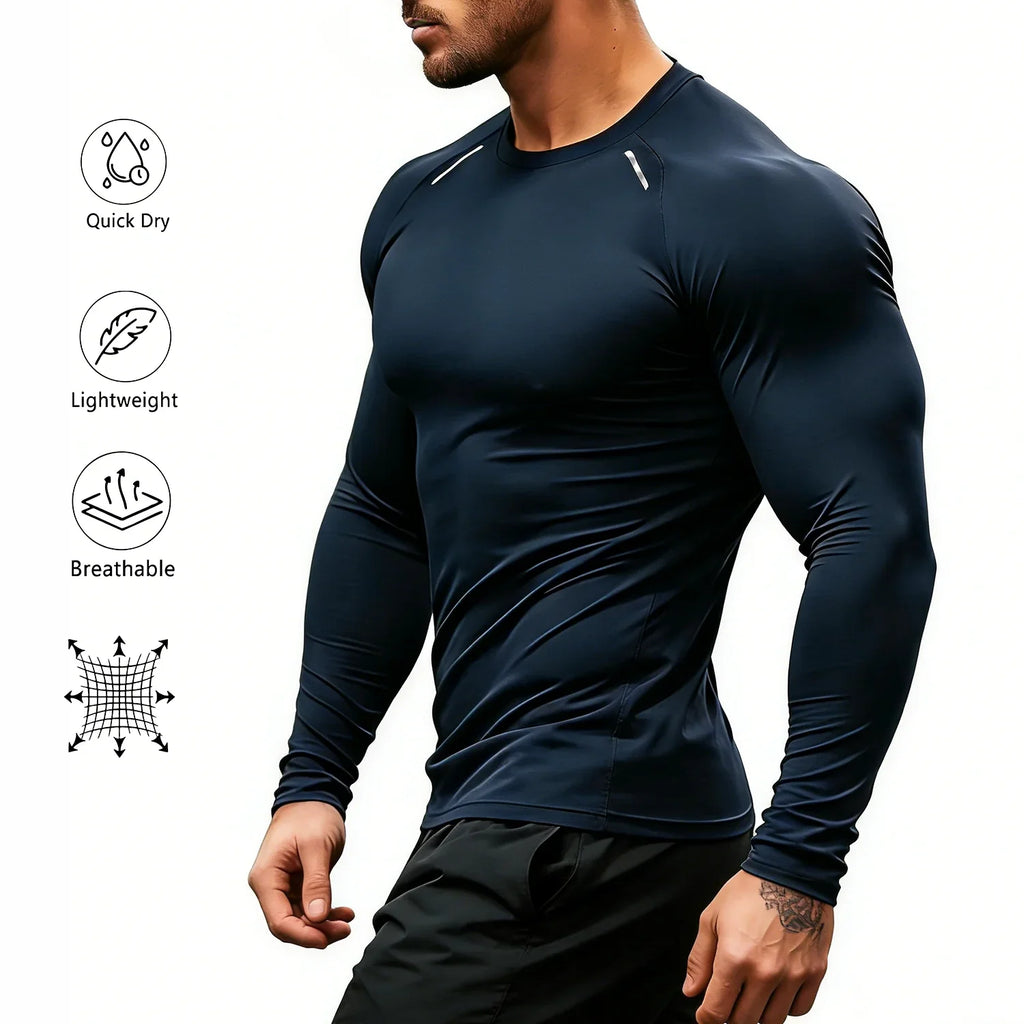 Men's Compression Long Sleeve Gym Shirt
