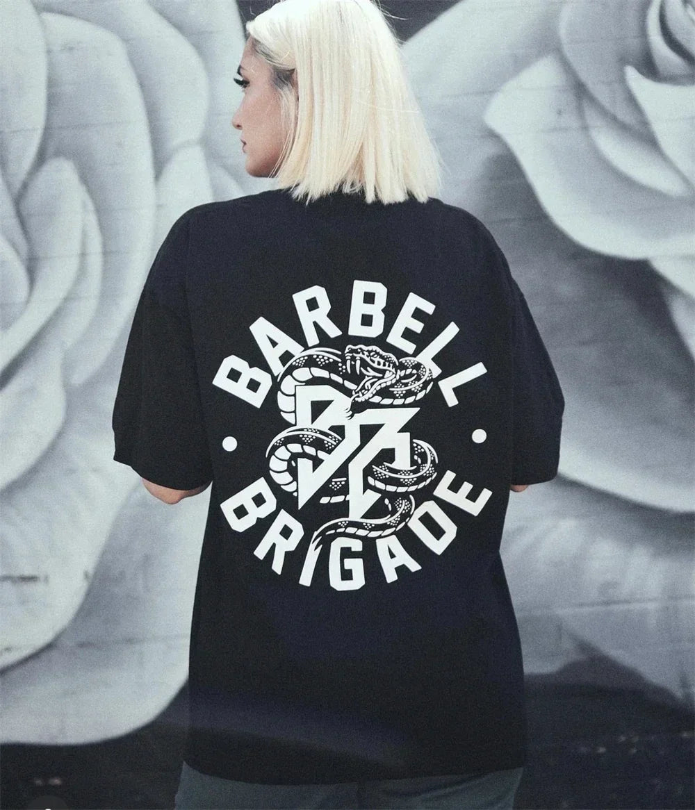 LiftMax Brigade: Oversized Unisex Gym Tee