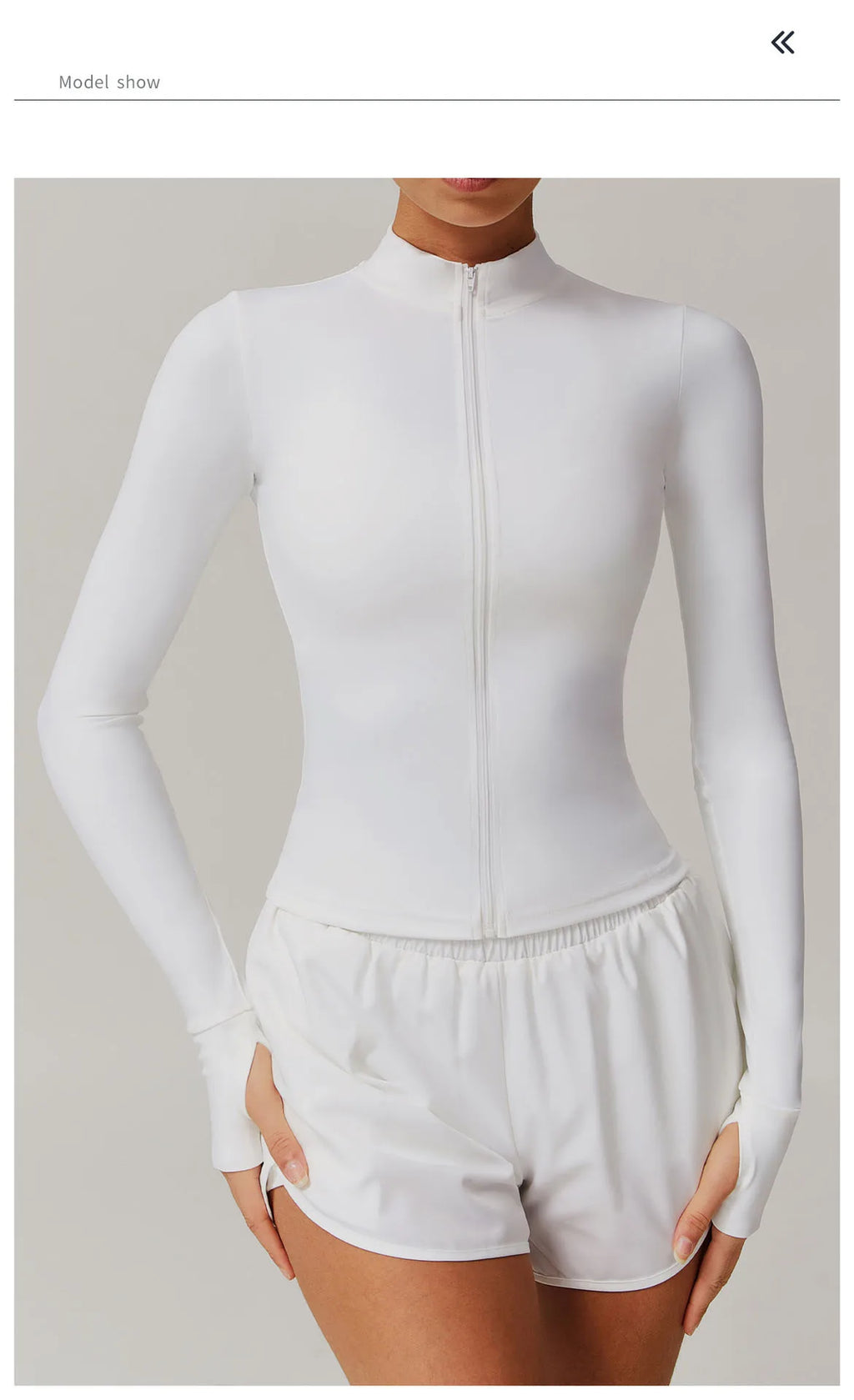 Women Zip Long Sleeve Sports Jacket