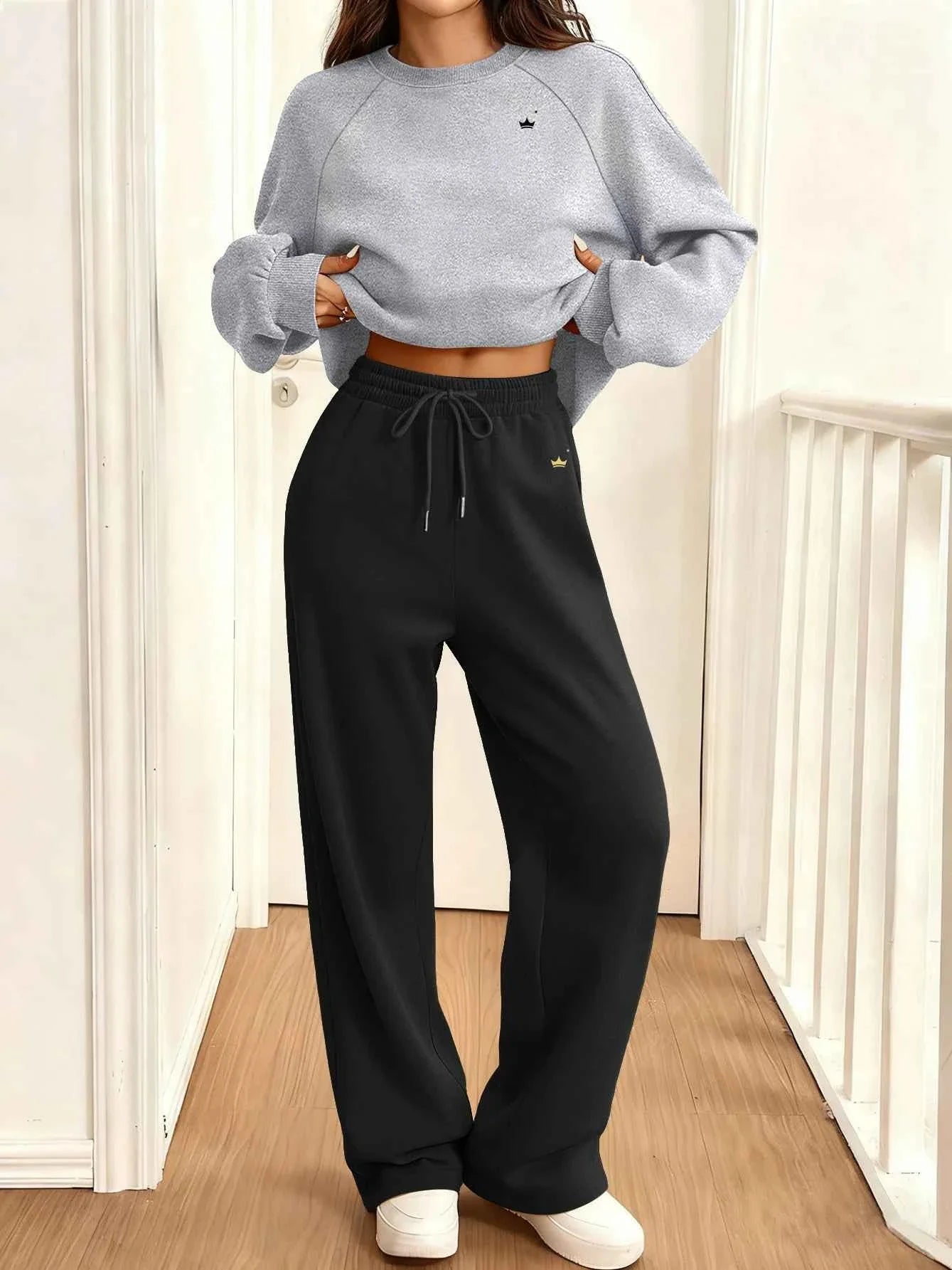 Autumn Winter Women's Loose Jogger Set
