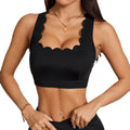 Anfilia Quick Dry Scalloped Sports Bra