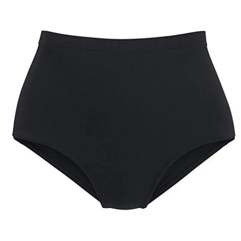 Floral High-Waist Bikini Shorts - Plus Size Swimwear