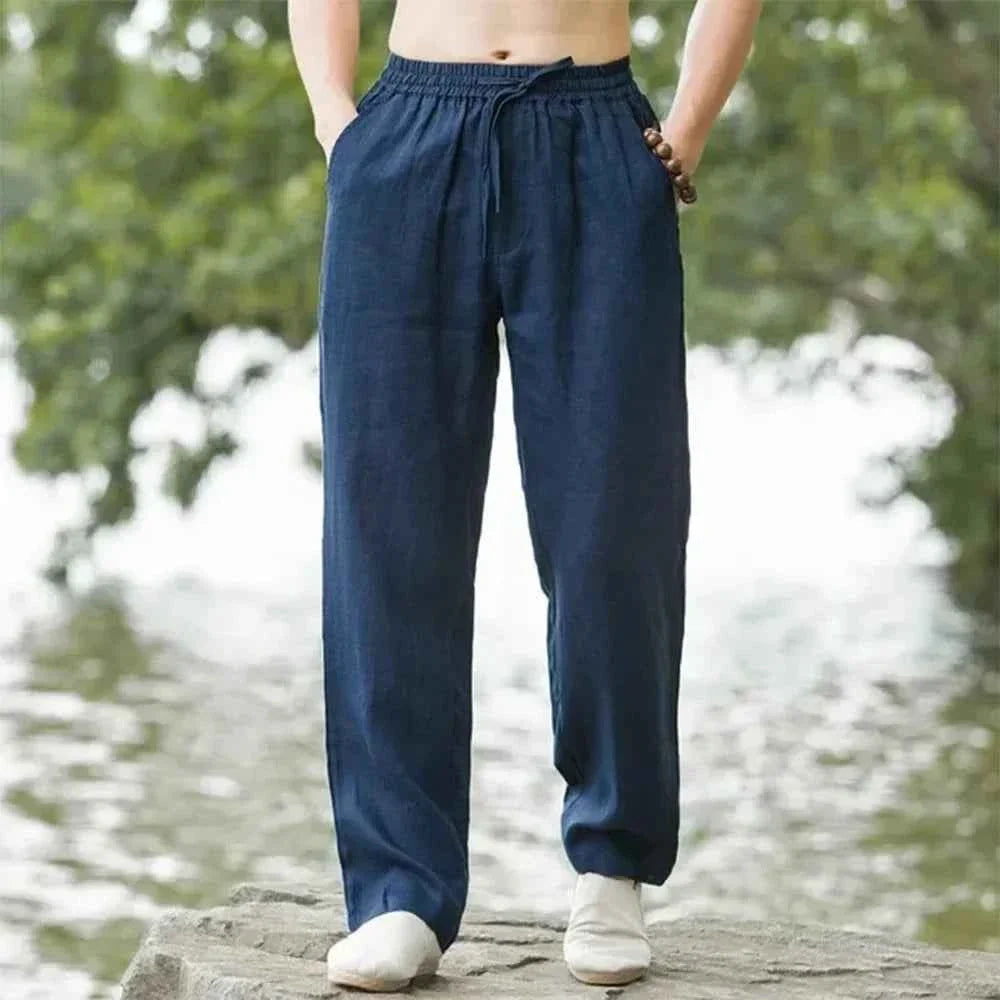 Men's Linen Cotton Breathable Casual Pants