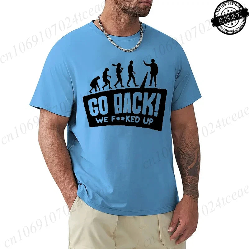Evolution Graphic Oversized Streetwear T-Shirt