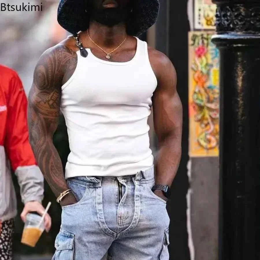 Men's Chain Strap Streetwear Tank Top