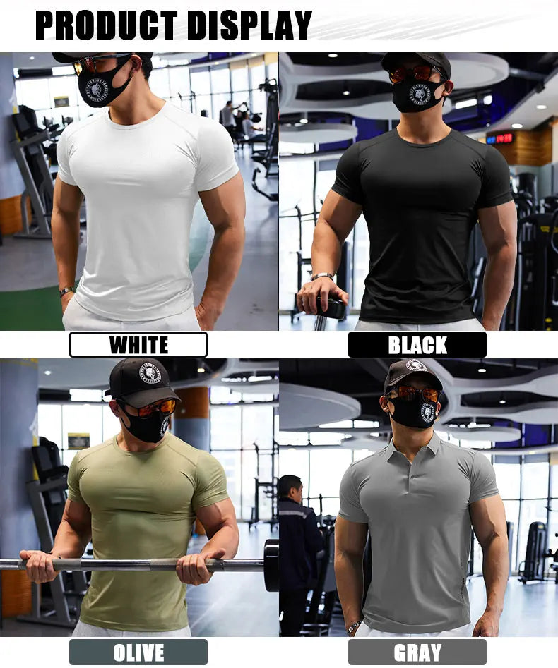 Man Plus Size Dry Fit Men's Sports T-shirts