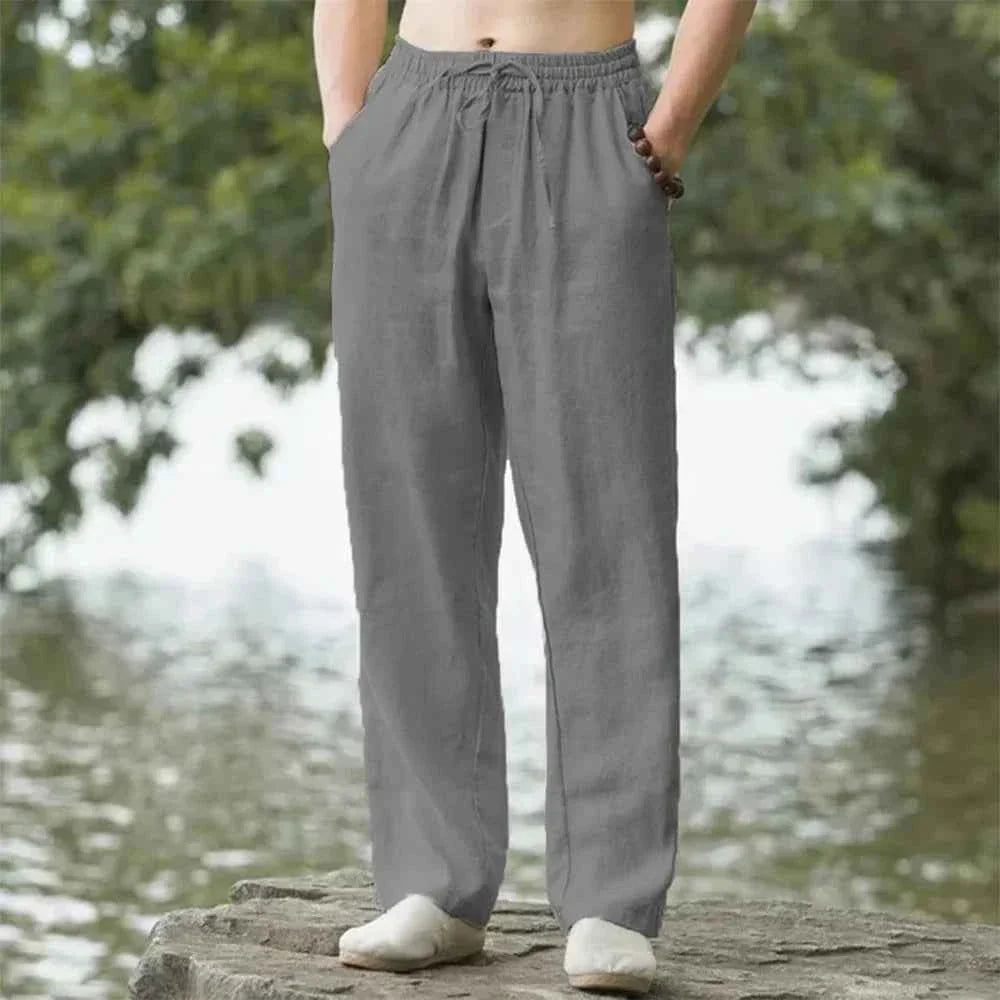 Men's Linen Cotton Breathable Casual Pants