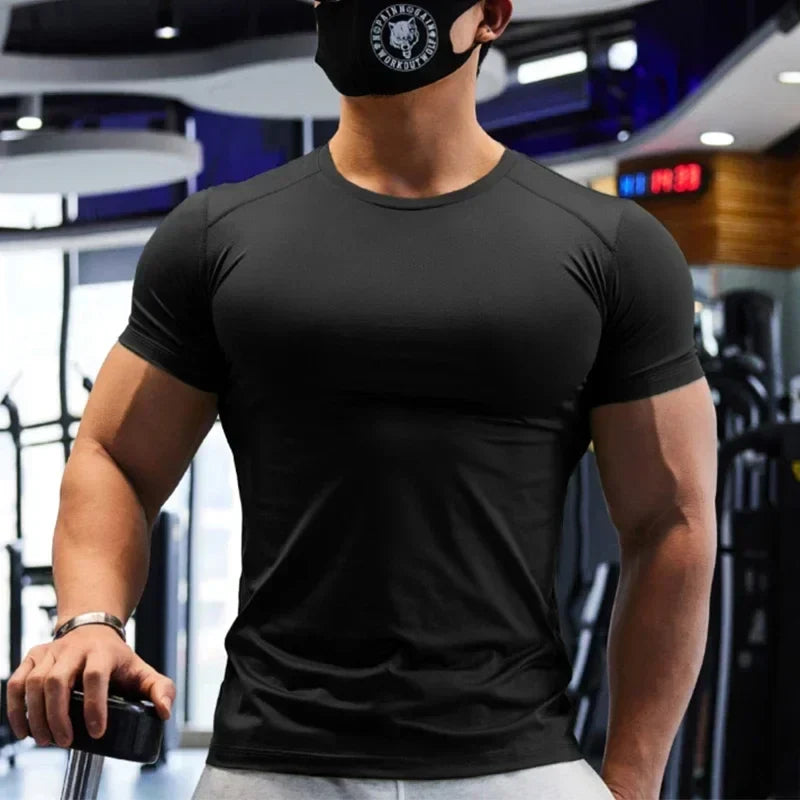 Man Plus Size Dry Fit Men's Sports T-shirts