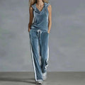 Summer Casual Women's Velvet Tracksuit Set