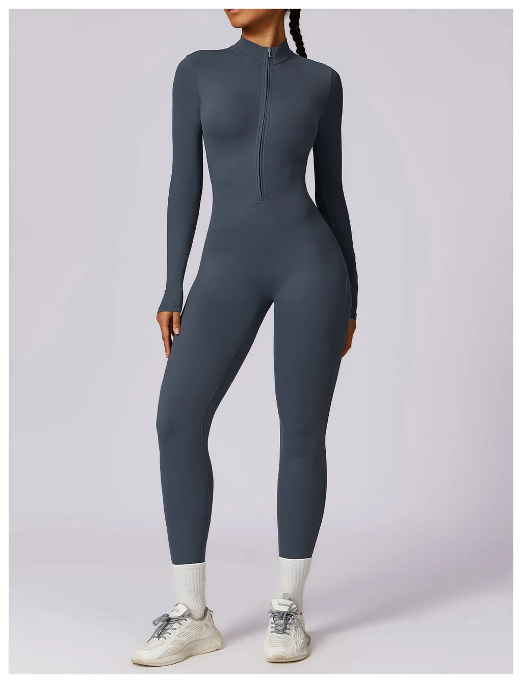 Yoga Jumpsuit Long Sleeved Zipper Rompers
