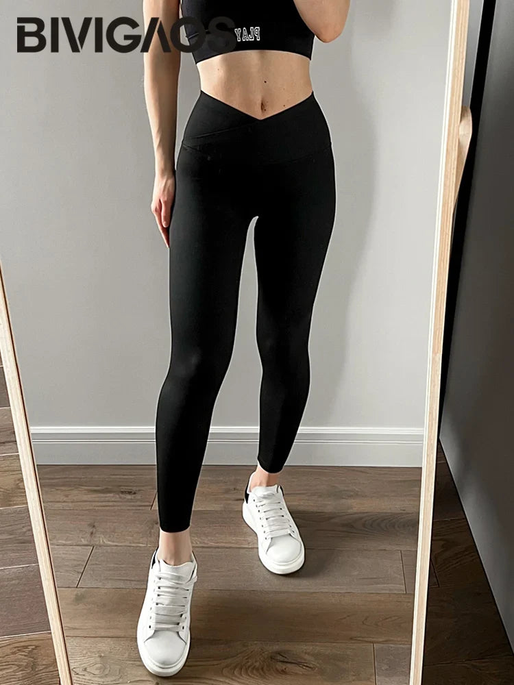 V-Lift Sharkskin High-Waist Leggings