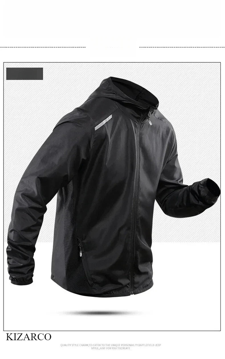 UltraLight Hooded Running Jacket - Windproof & Waterproof