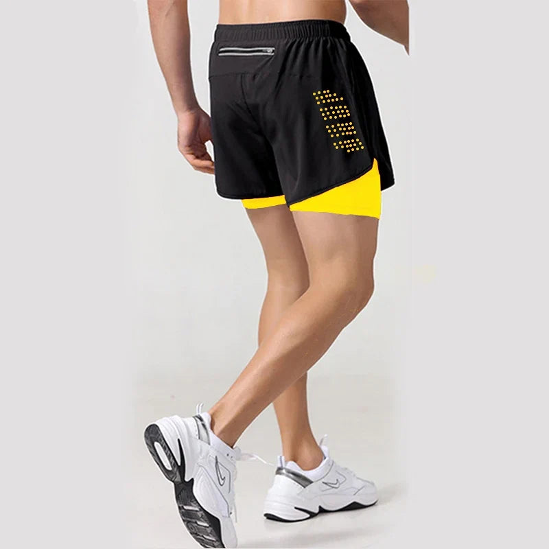 Men's Running Shorts 2 In 1 Quick Dry