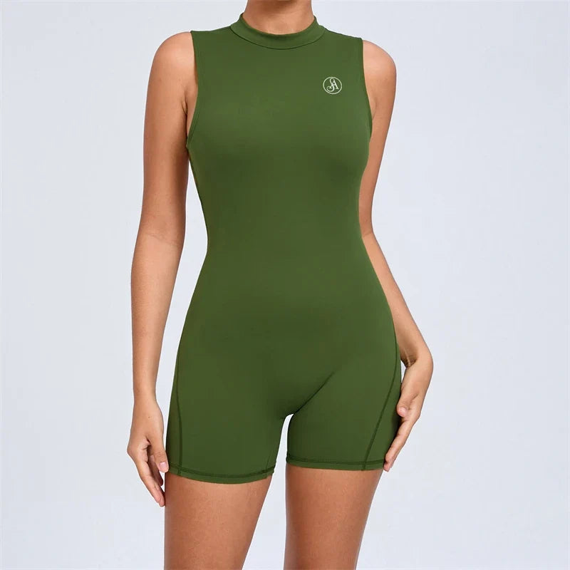 Allure Women's Backless Sport Jumpsuit Playsuit