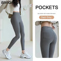 BIVIGAOS Women's Sharkskin Leggings - White