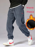 CozyRide Thermal Corduroy Joggers - Men's Sport Fit