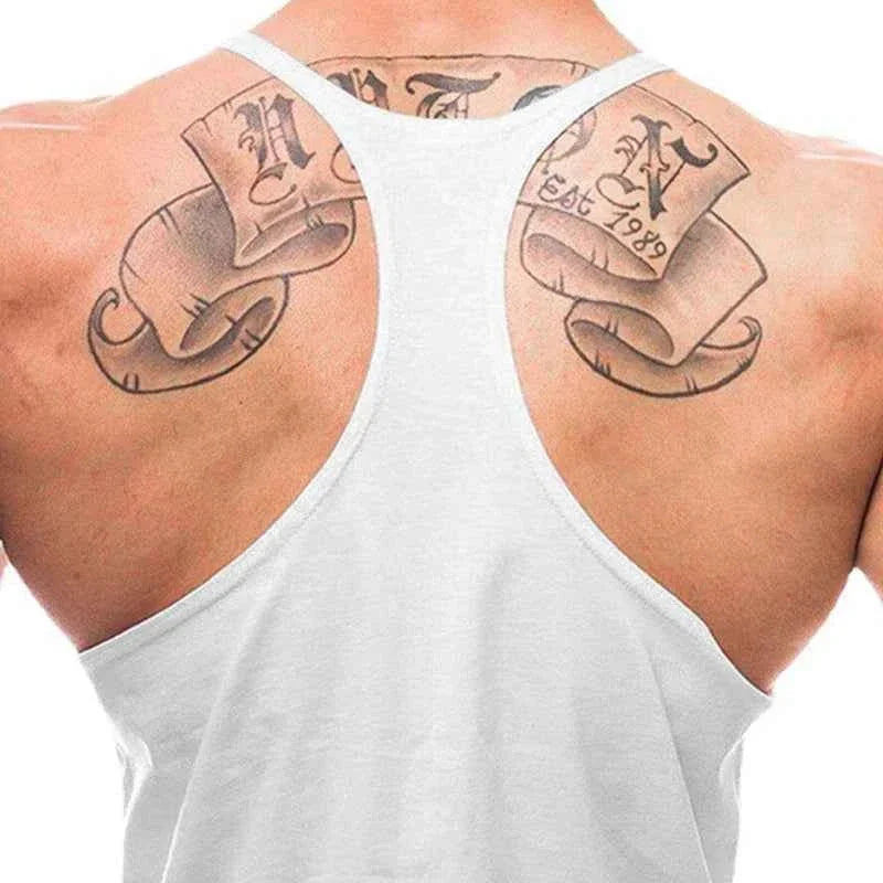 NO PAIN NO GAIN Gym Stringer Tank Top Men