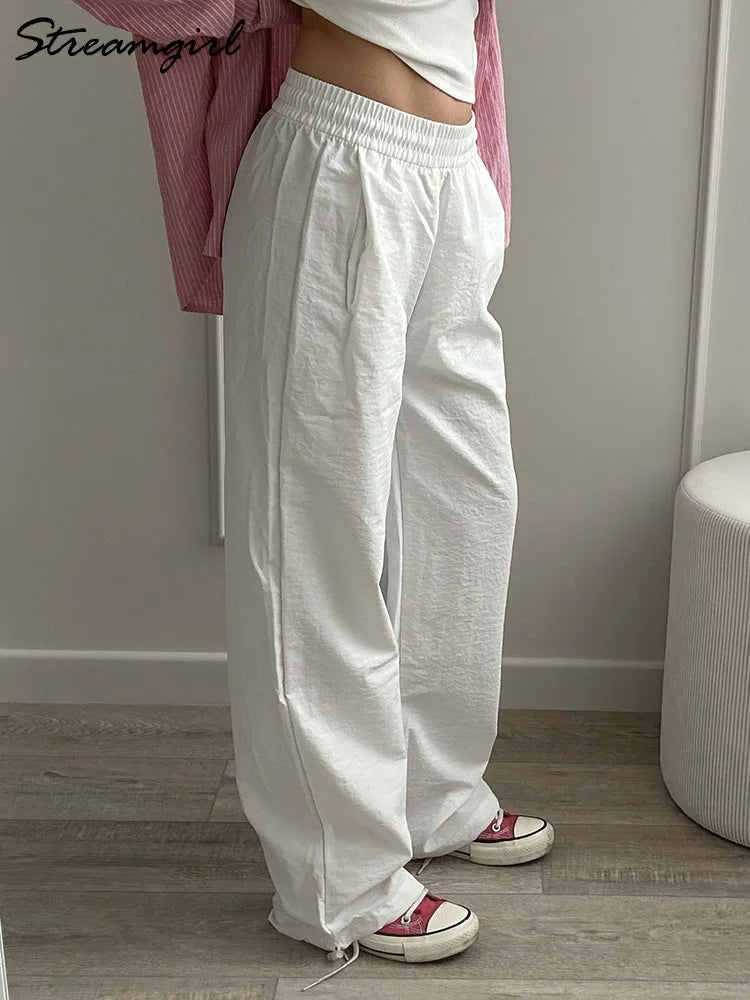 ChicEase High Waist Wide Leg Joggers