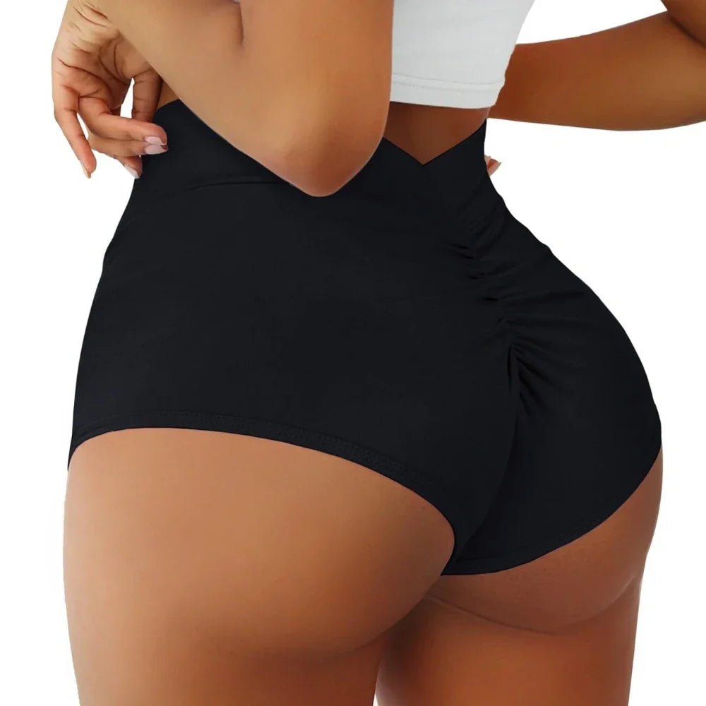 High Waist Booty Scrunch Workout Shorts