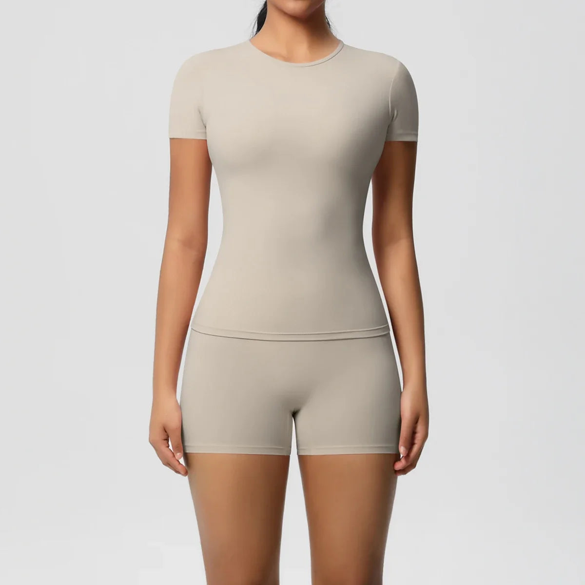 2PC Quick-Dry Gym Leggings & Top Set
