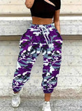 Women's Spring Camo Jogger Pants - 3D Print