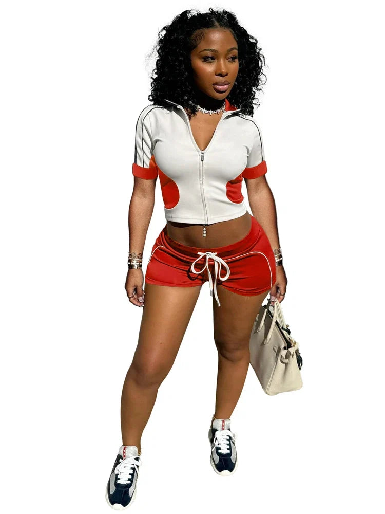 Chic Two-Tone Summer Sportswear Set for Women
