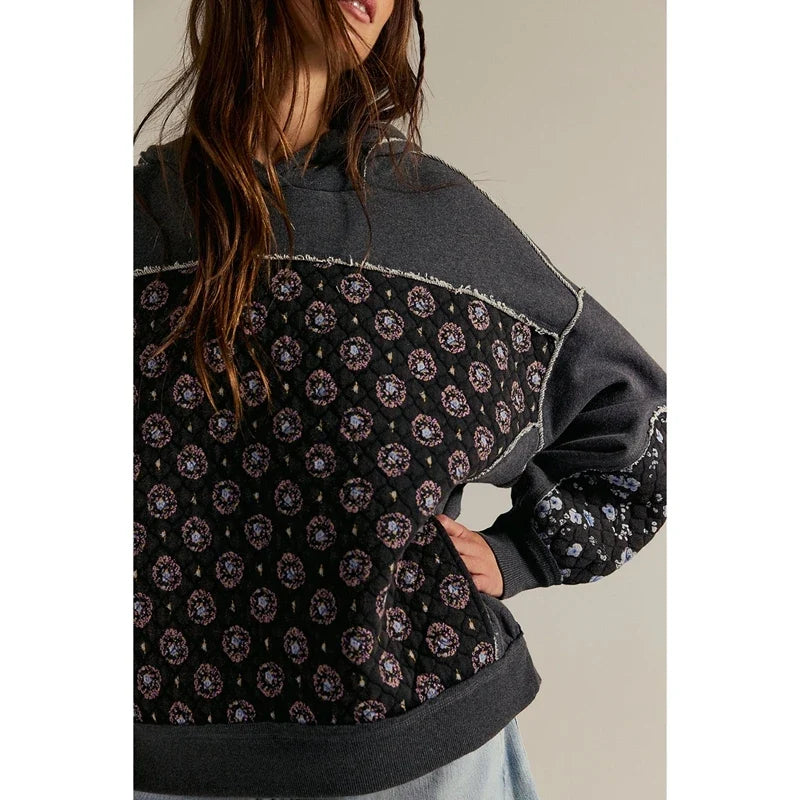 BlossomQuilt Y2K Hooded Streetwear Sweatshirt
