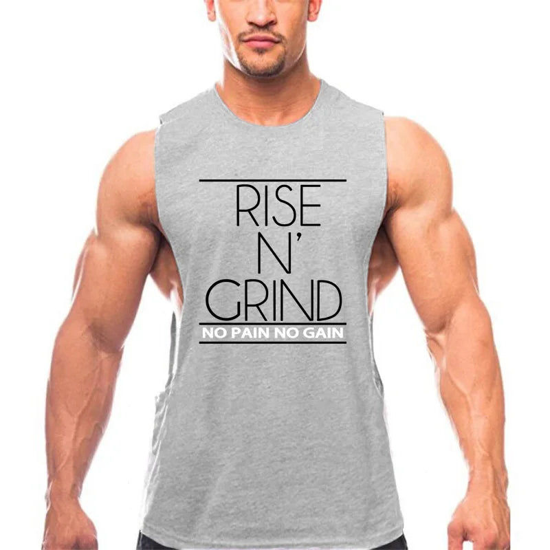 Men's Cotton Gym Training Tank Top Singlet