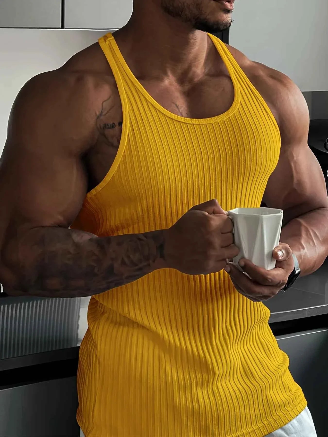 Men's Quick-Dry Slim Fit Gym Tank Top