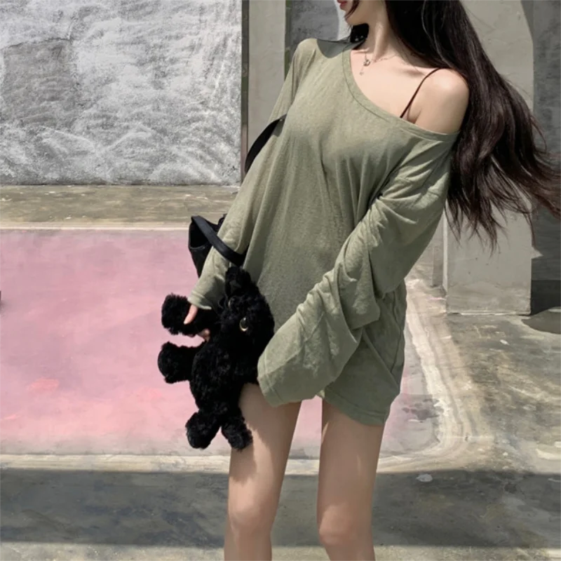 Off Shoulder Long Sleeve Tee