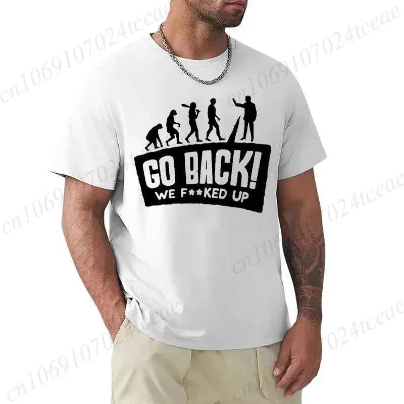 Evolution Graphic Oversized Streetwear T-Shirt