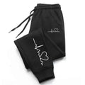 Heart Print Women's Sweatpants Jogging Pants