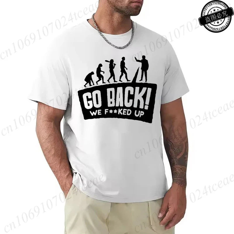 Evolution Graphic Oversized Streetwear T-Shirt