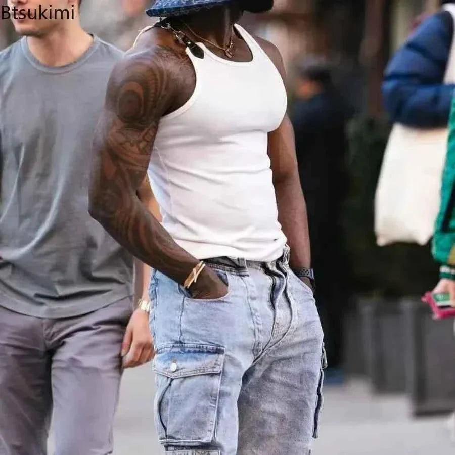 Men's Chain Strap Streetwear Tank Top