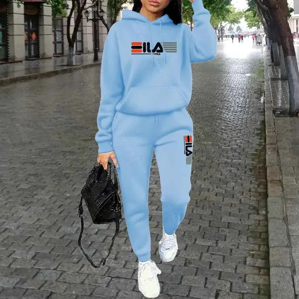 Women's Luxury Hoodie & Pants Streetwear Set