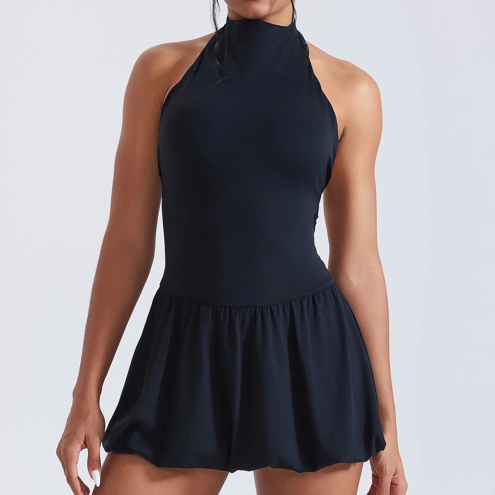 Ningyu High Neck Quick-Dry Tennis Golf Dress