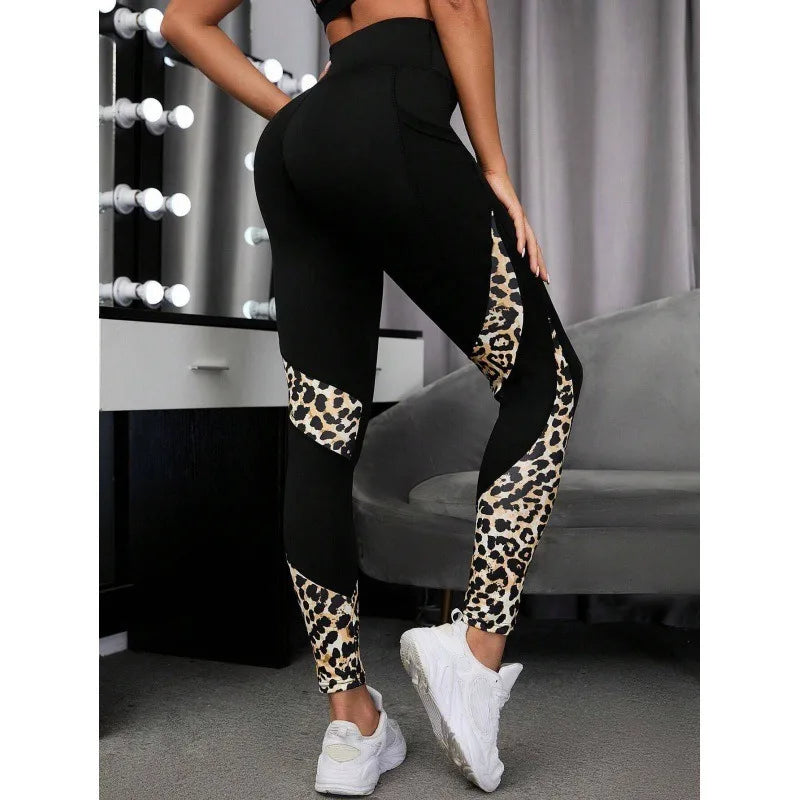 Leopard Print High Waist Yoga Leggings